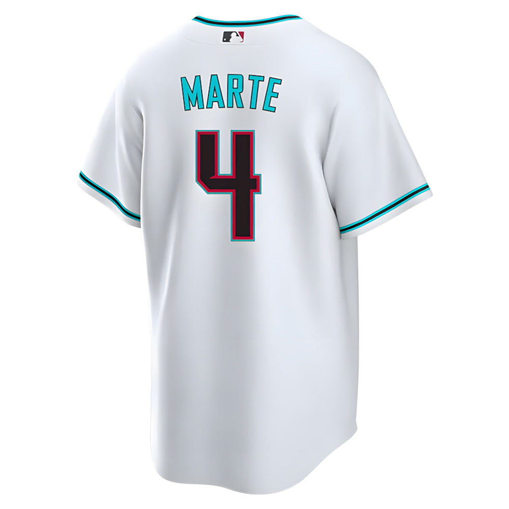 Choea A.Diamondbacks #4 Ketel Marte Player White Replica Alt Game Stitched Jerseys