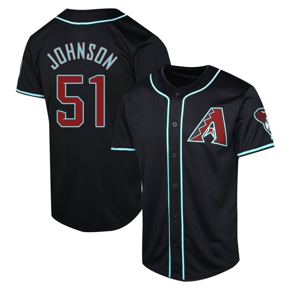 Choea A.Diamondbacks #51 Randy Johnson Player Black Limited Alternate Stitched Jerseys