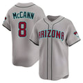 Choea A.Diamondbacks #8 James McCann Player Gray Limited Alternate Stitched Jersey