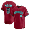 Choea A.Diamondbacks #8 James McCann Player Red Limited Alternate Stitched Jersey