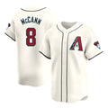 Choea A.Diamondbacks #8 James McCann Player White Red Limited Home Stitched Jersey