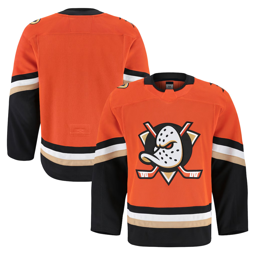 Choea A.Ducks Orange Home Authentic Pro Jerseys