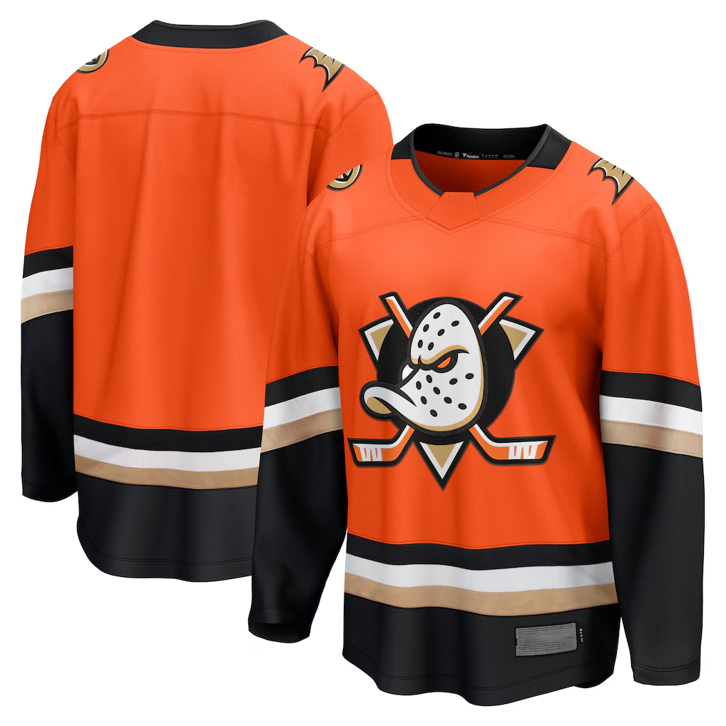 Choea A.Ducks Orange Home Breakaway Jerseys