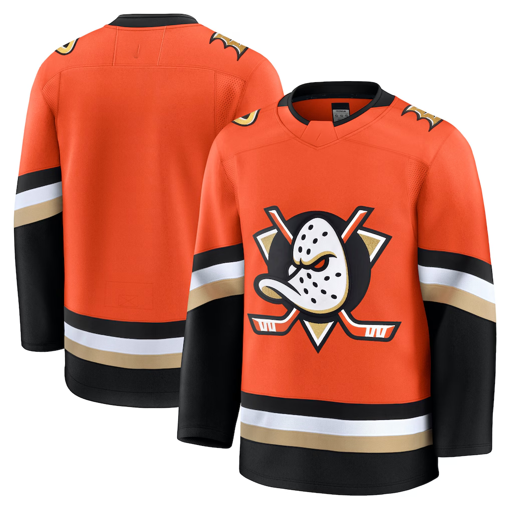 Choea A.Ducks Orange Home Premium Jerseys