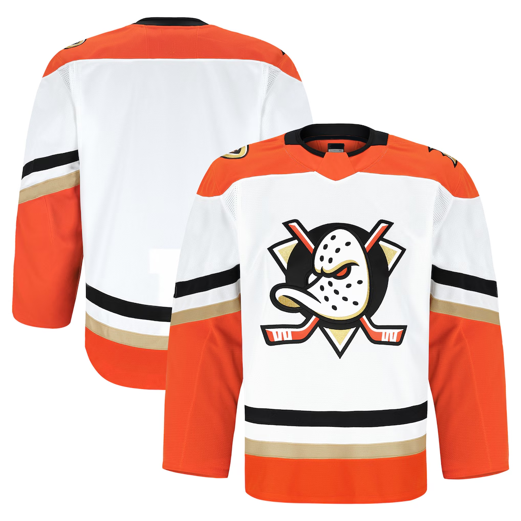 Choea A.Ducks White Away Authentic Pro Jerseys