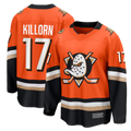 Choea A.Ducks #17 Alex Killorn Orange Home Breakaway Jerseys