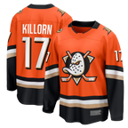 Choea A.Ducks #17 Alex Killorn Orange Home Breakaway Jerseys