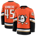 Choea A.Ducks #45 Beckett Sennecke Orange Home Premium Jerseys