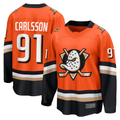 Choea A.Ducks #91 Leo Carlsson Orange Home Breakaway Jerseys