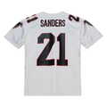 Choea A.Falcons 1991 #21 Deion Sanders Mitchell & Ness White Authentic Throwback Retired Player Stitched Puhic Jersey