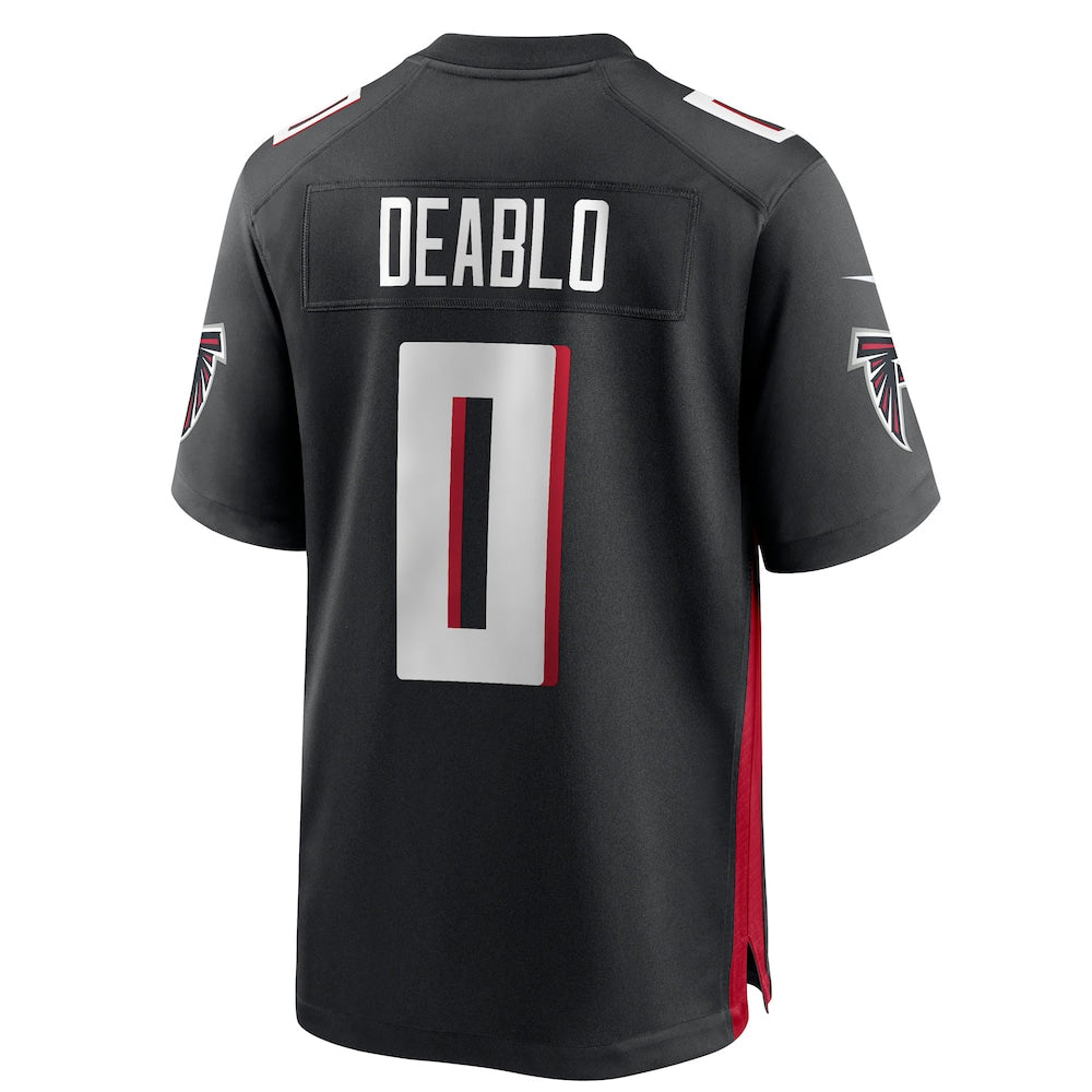 Choea A.Falcons #0 Divine Deablo Player Black Home Game Stitched Jerseys