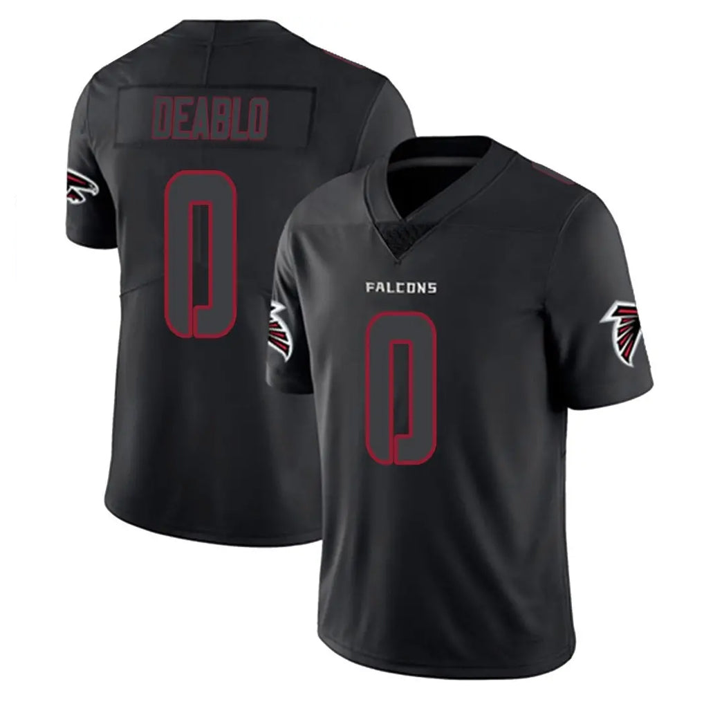 Choea A.Falcons #0 Divine Deablo Player Black Impact Limited Game Stitched Jerseys