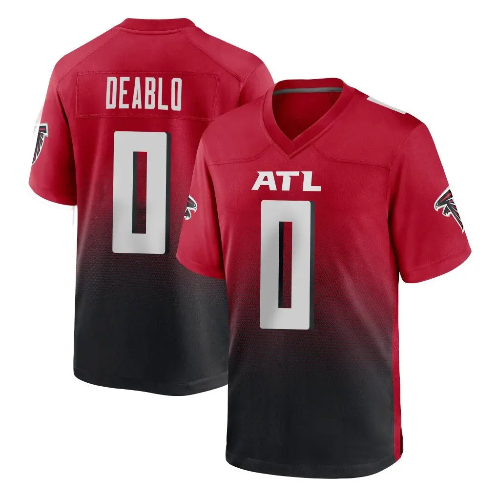 Choea A.Falcons #0 Divine Deablo Player Red Home Game Stitched Jerseys