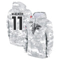 Choea A.Falcons #11 Jalon Walker Player Arctic Camo Salute to Service Limited Hoodie Stitched Jerseys