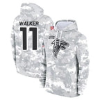 Choea A.Falcons #11 Jalon Walker Player Arctic Camo Salute to Service Limited Hoodie Stitched Jerseys