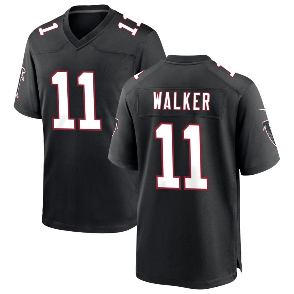 Choea A.Falcons #11 Jalon Walker Player Black Throwback Game Stitched Jerseys