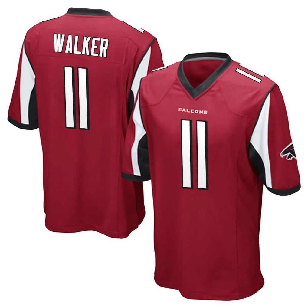 Choea A.Falcons #11 Jalon Walker Player Red Color Vapor Home Game Stitched Jerseys