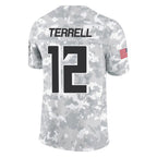 Choea A.Falcons #12 Avieon Terrell Player Arctic Camo Salute to Service Limited Stitched Jerseys