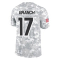 Choea A.Falcons #17 Zachariah Branch Player Arctic Camo Salute to Service Limited Stitched Jerseys