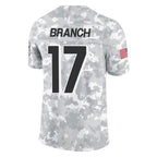 Choea A.Falcons #17 Zachariah Branch Player Arctic Camo Salute to Service Limited Stitched Jerseys