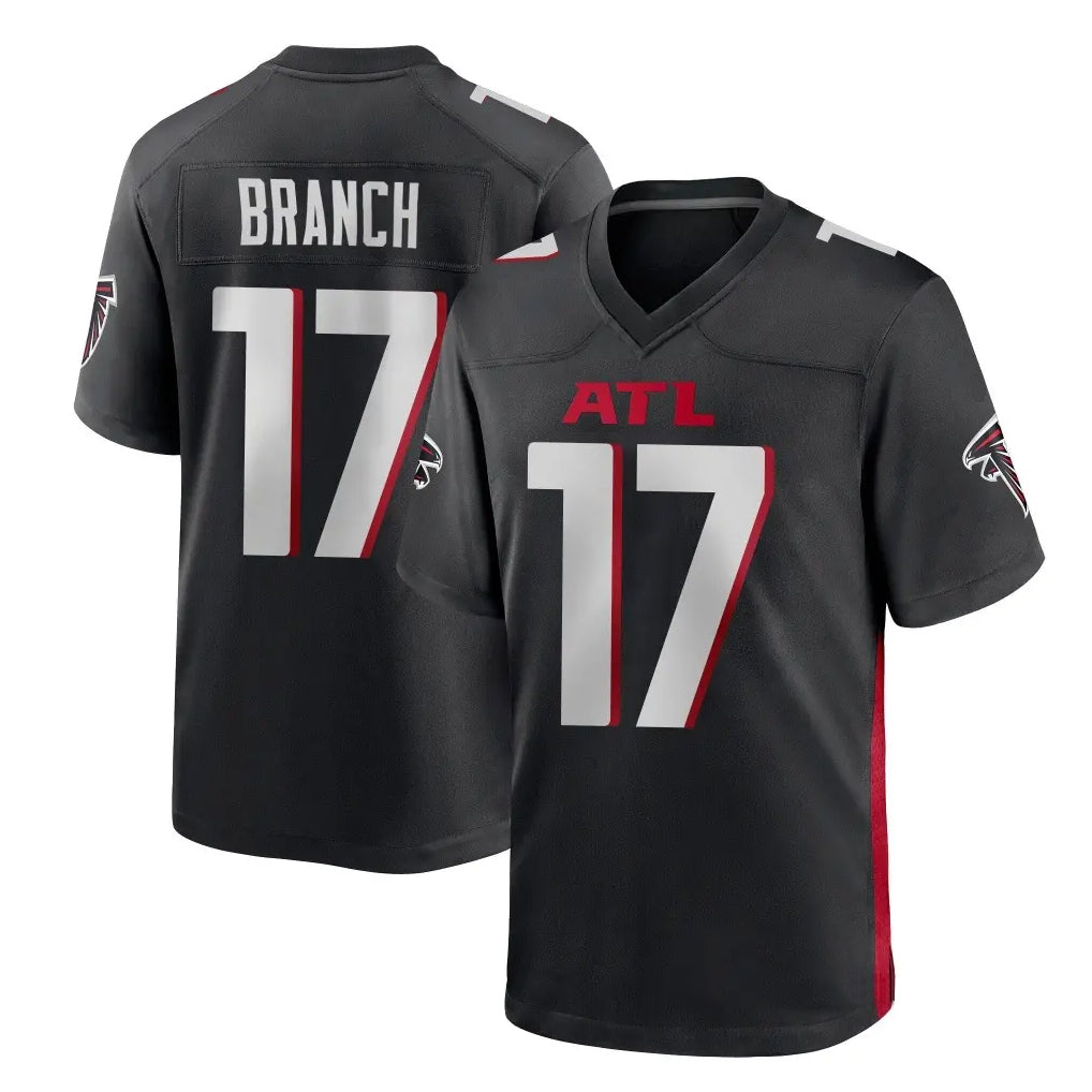 Choea A.Falcons #17 Zachariah Branch Player Black Home Game Stitched Jerseys