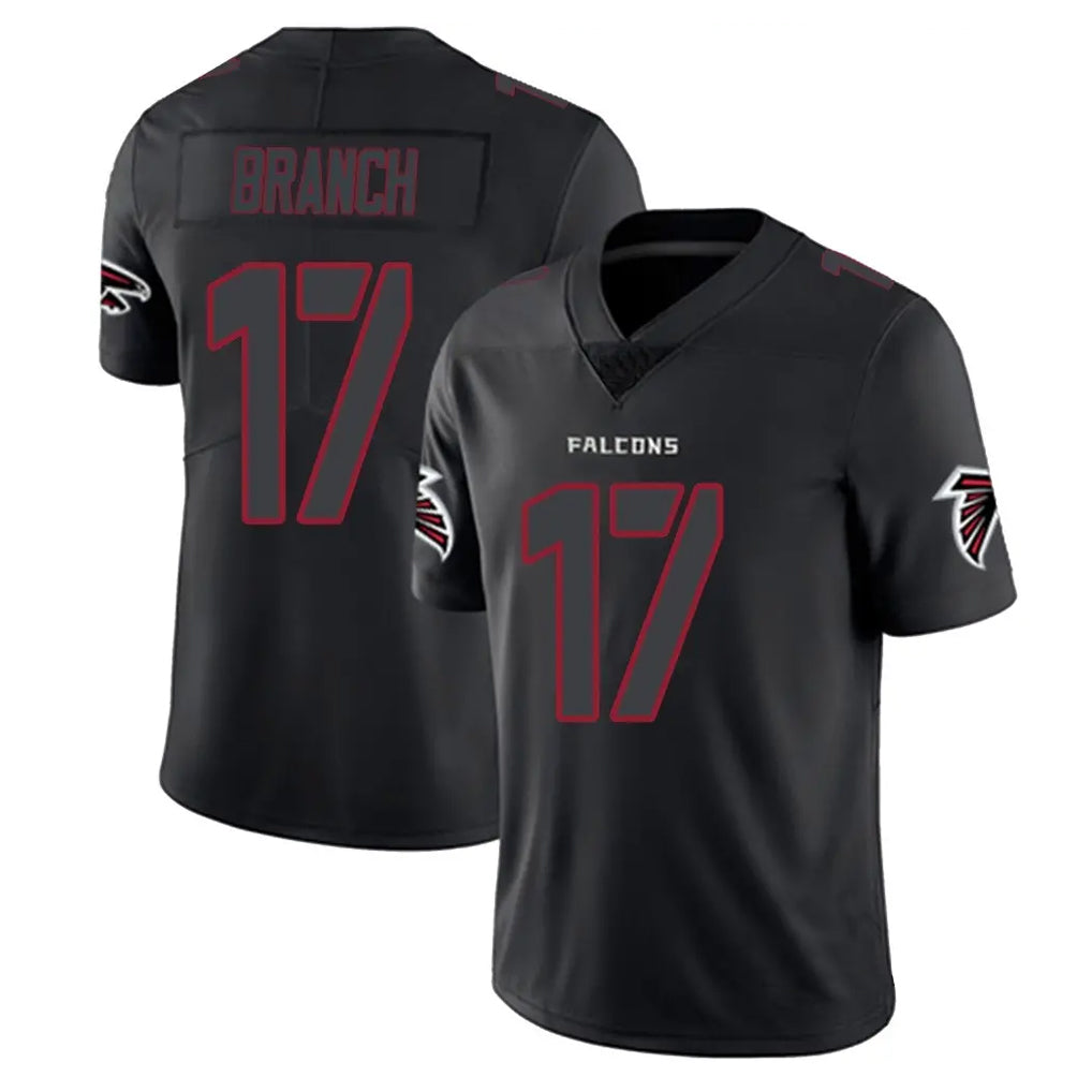 Choea A.Falcons #17 Zachariah Branch Player Black Impact Limited Game Stitched Jerseys
