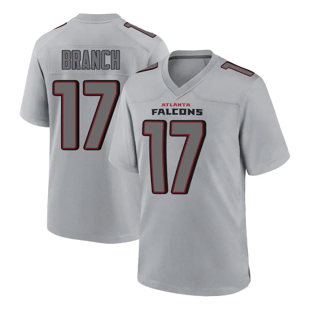 Choea A.Falcons #17 Zachariah Branch Player Gray Fashion Home Game Stitched Jerseys