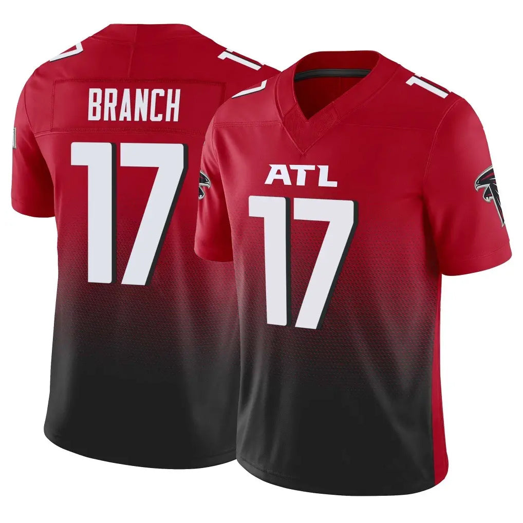 Choea A.Falcons #17 Zachariah Branch Player Red Vapor F.U.S.E. Limited Stitched Jerseys
