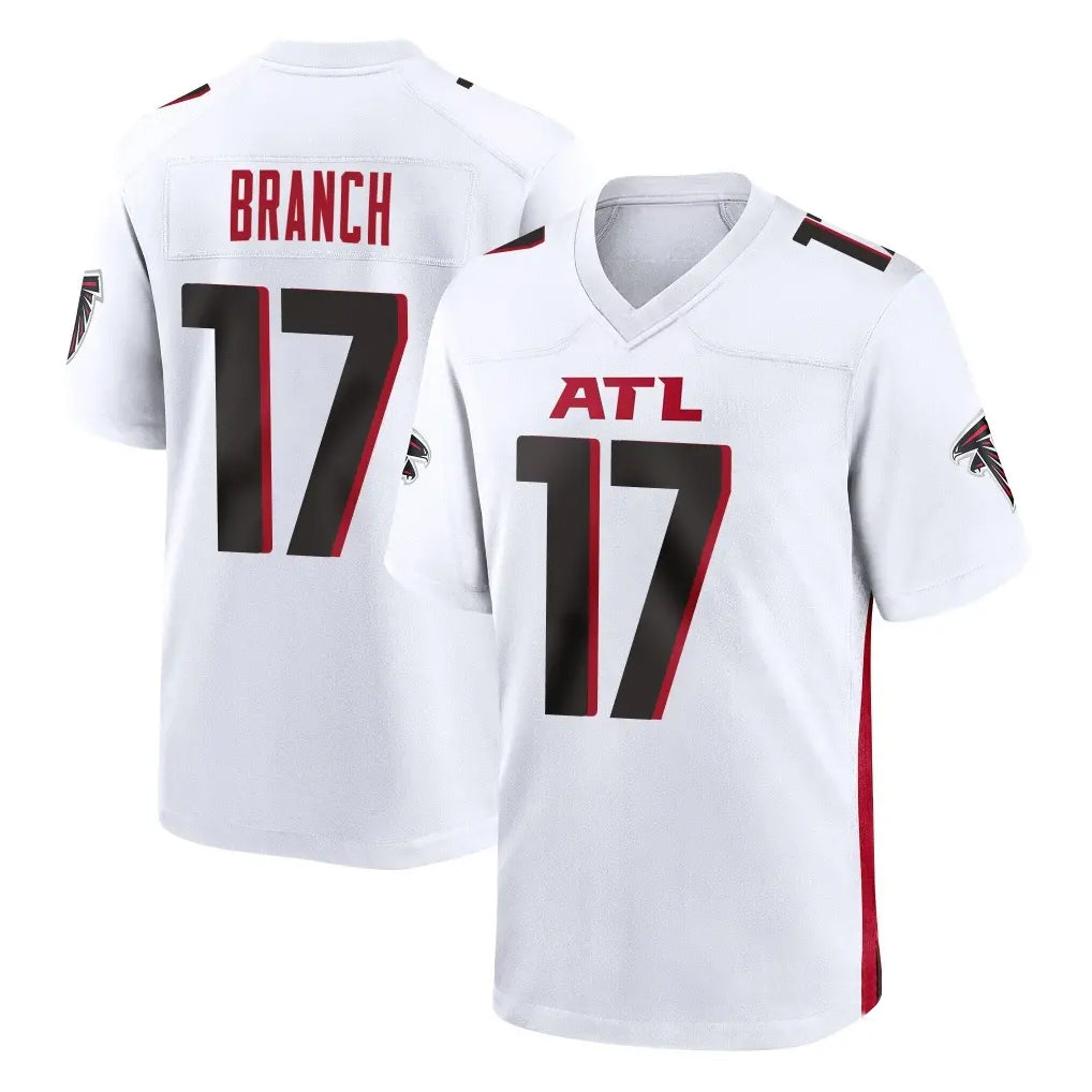 Choea A.Falcons #17 Zachariah Branch Player White Home Game Stitched Jerseys