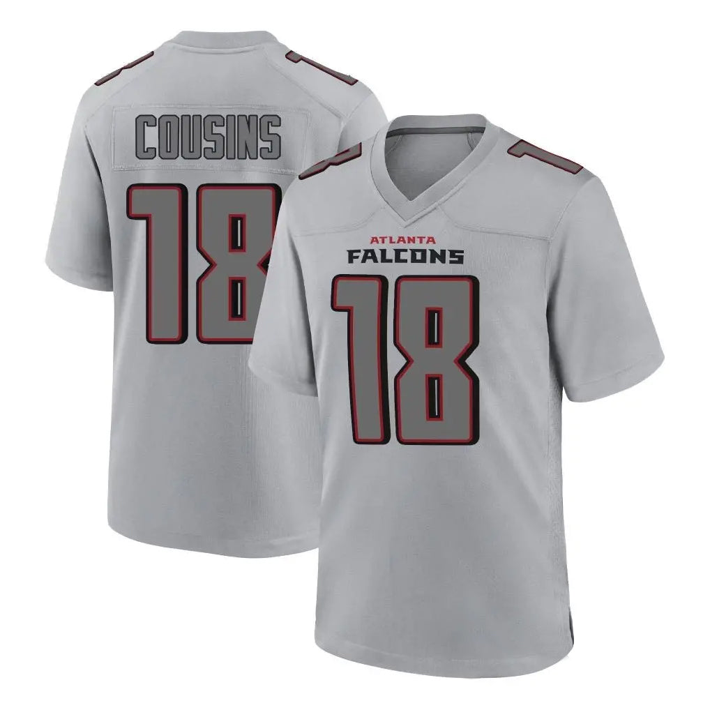 Choea A.Falcons #18 Kirk Cousins Branch Player Gray Fashion Home Game Stitched Jerseys
