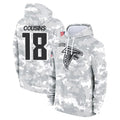 Choea A.Falcons #18 Kirk Cousins Player Arctic Camo Salute to Service Limited Hoodie Stitched Jerseys