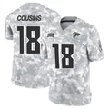 Choea A.Falcons #18 Kirk Cousins Player Arctic Camo Salute to Service Limited Stitched Jerseys