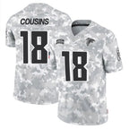 Choea A.Falcons #18 Kirk Cousins Player Arctic Camo Salute to Service Limited Stitched Jerseys