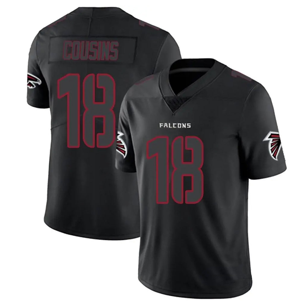 Choea A.Falcons #18 Kirk Cousins Player Black Impact Limited Game Stitched Jerseys
