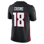 Choea A.Falcons #18 Kirk Cousins Player Black Vapor F.U.S.E. Limited Stitched Jerseys