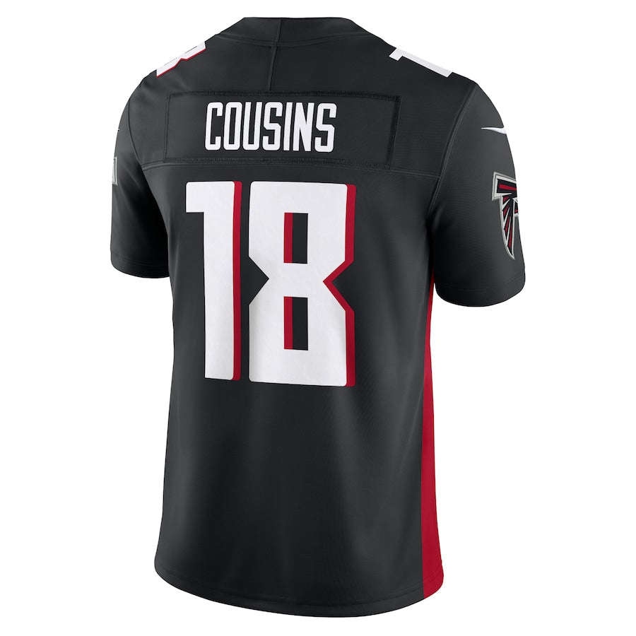 Choea A.Falcons #18 Kirk Cousins Player Black Vapor F.U.S.E. Limited Stitched Jerseys