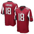 Choea A.Falcons #18 Kirk Cousins Player Red Color Vapor Home Game Stitched Jerseys