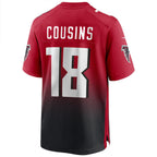 Choea A.Falcons #18 Kirk Cousins Player Red Home Game Stitched Jerseys