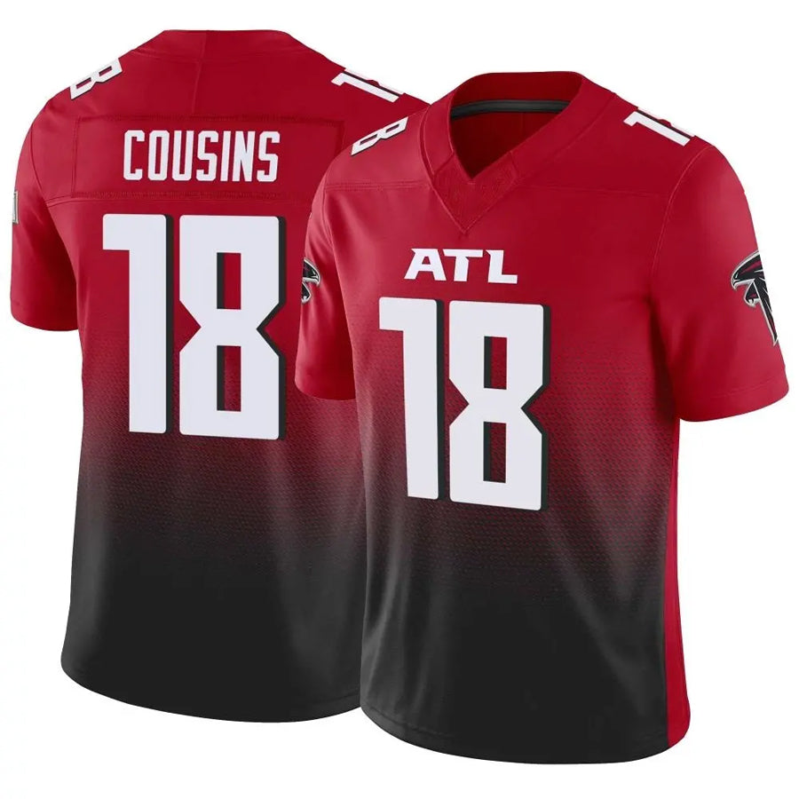 Choea A.Falcons #18 Kirk Cousins Player Red Vapor F.U.S.E. Limited Stitched Jerseys