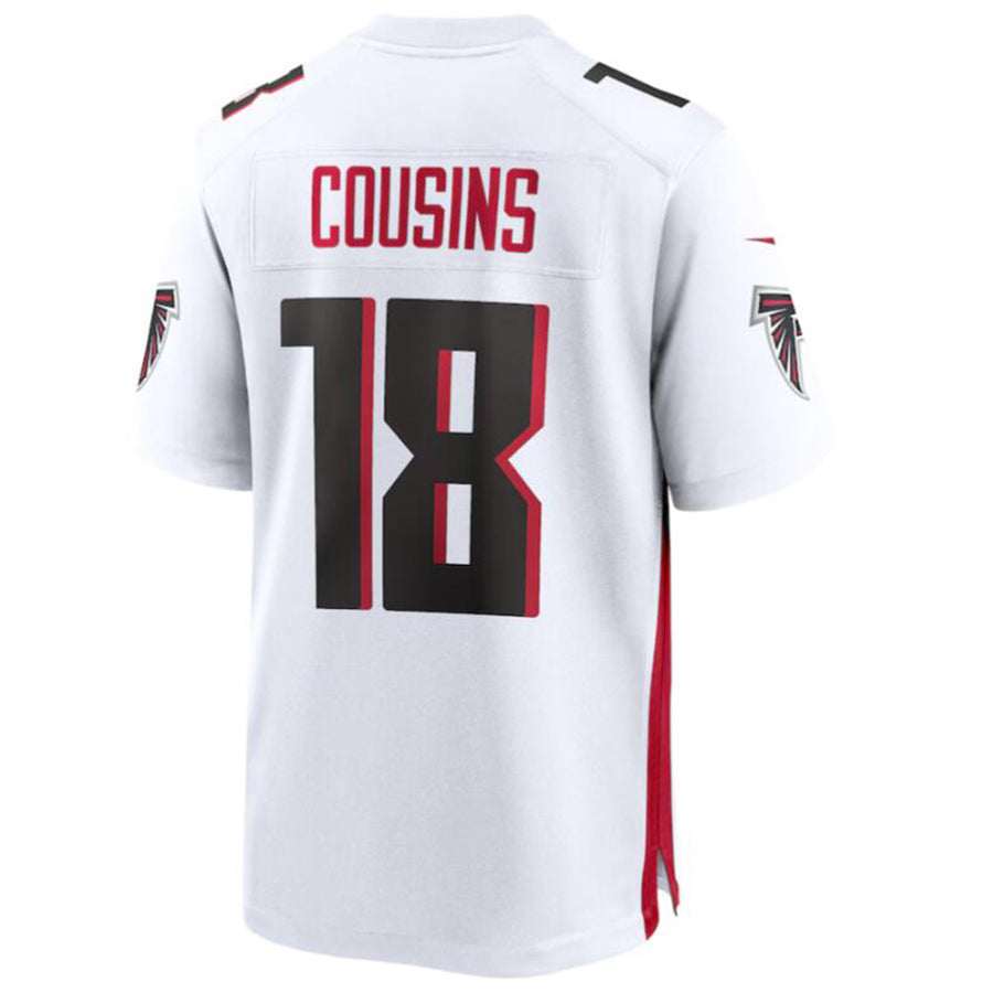 Choea A.Falcons #18 Kirk Cousins Player White Home Game Stitched Jerseys
