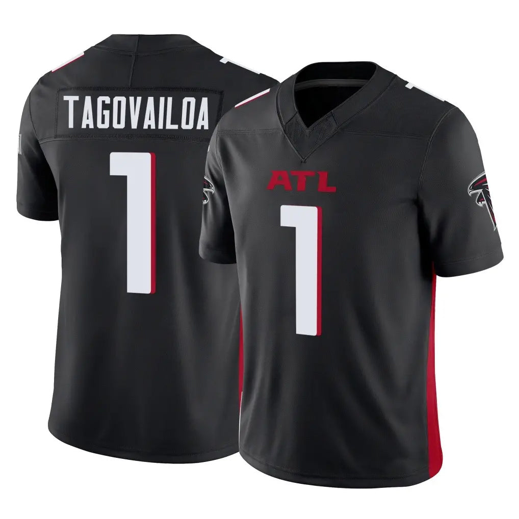 Choea A.Falcons #1 Tua Tagovailoa Player Black Vapor F.U.S.E. Limited Home Game Stitched Jerseys