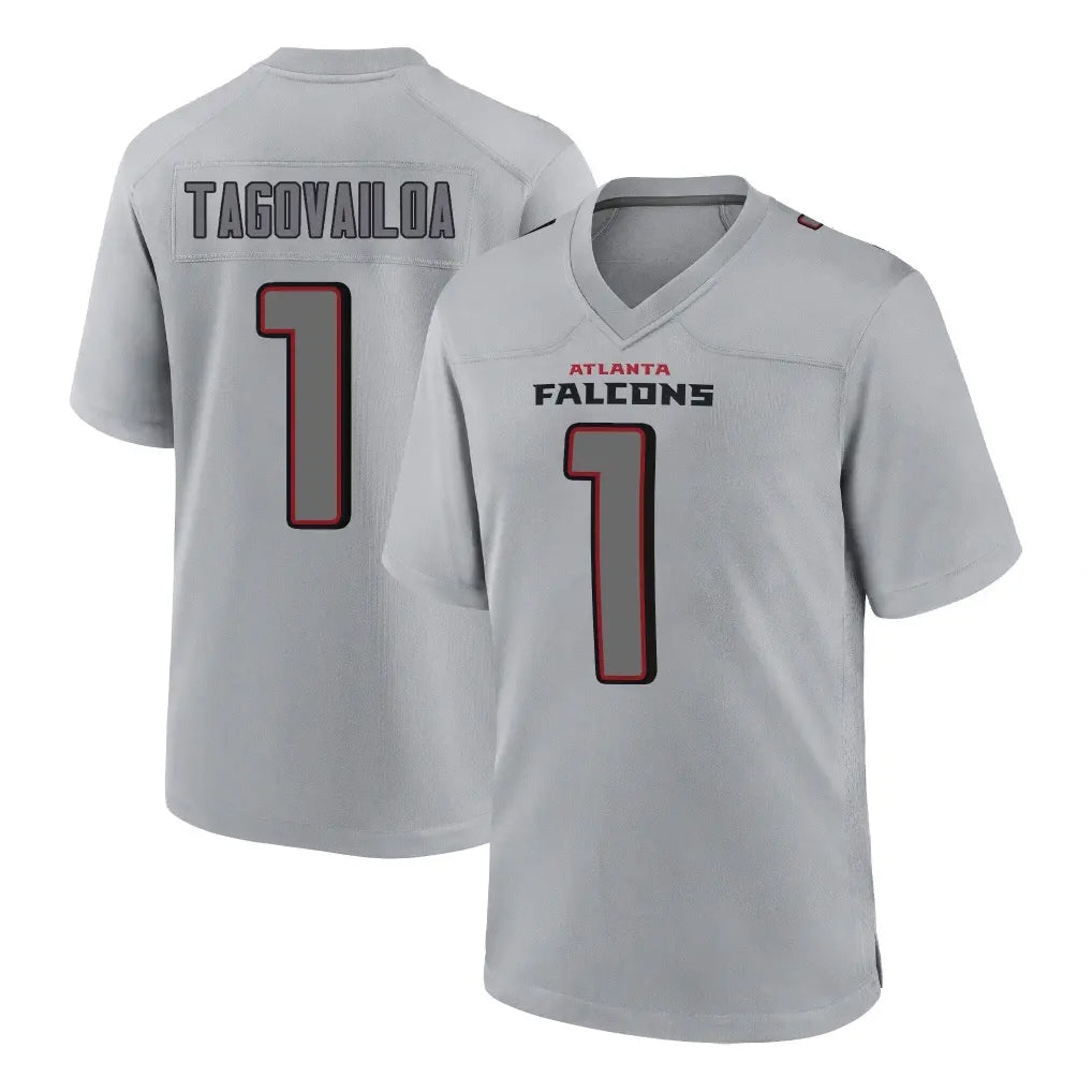 Choea A.Falcons #1 Tua Tagovailoa Player Gray Fashion Home Game Stitched Jerseys
