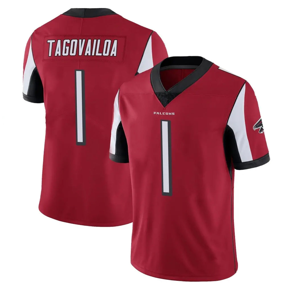 Choea A.Falcons #1 Tua Tagovailoa Player Red Color Vapor Untouchable Limited Home Game Stitched Jerseys