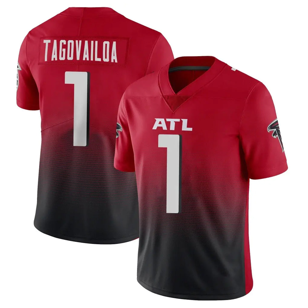 Choea A.Falcons #1 Tua Tagovailoa Player Red Vapor Untouchable Limited Home Game Stitched Jerseys
