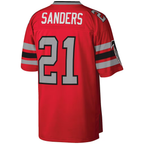 Choea A.Falcons #21 Deion Sanders Mitchell & Ness Red Legacy Replica Jersey