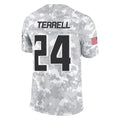 Choea A.Falcons #24 A.J. Terrell Jr. Player Arctic Camo Salute to Service Limited Stitched Jerseys