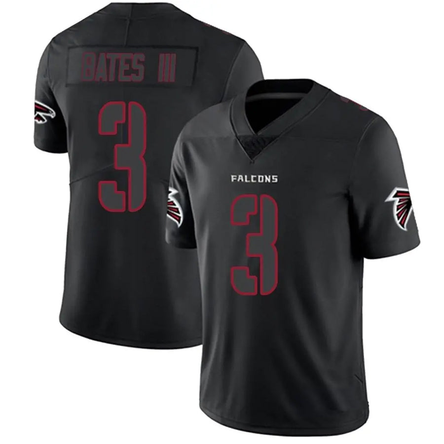 Choea A.Falcons #3 Jessie Bates III Player Black Impact Limited Stitched Jerseys