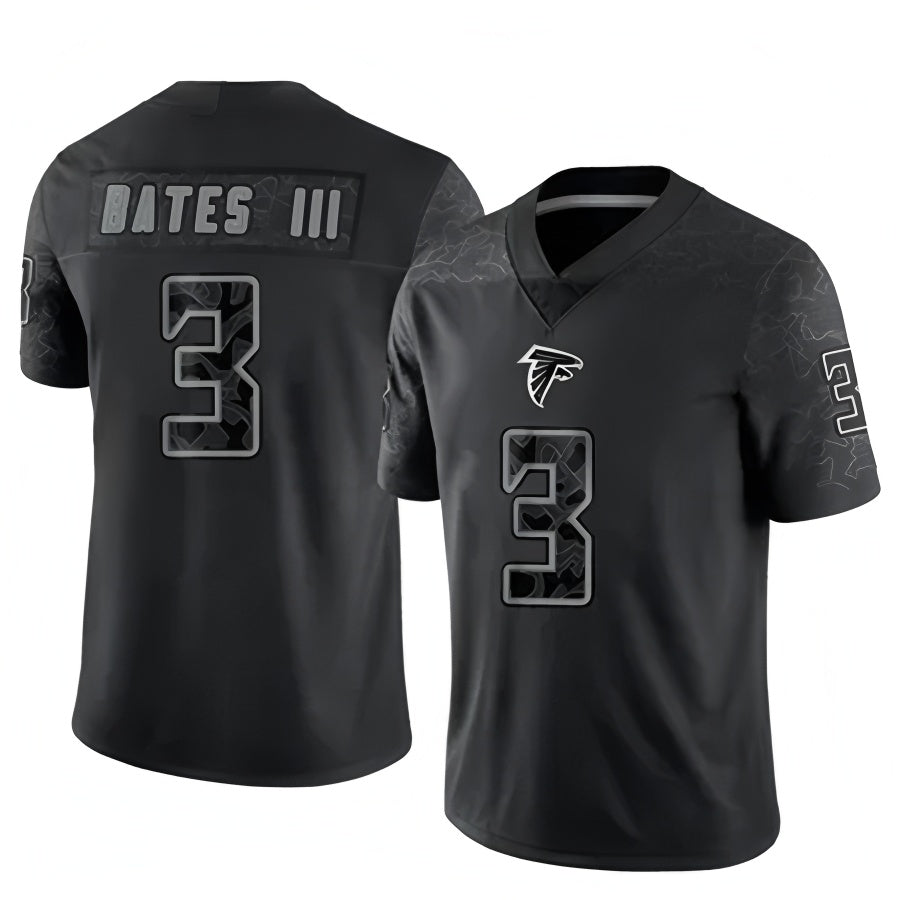 Choea A.Falcons #3 Jessie Bates III Player Black RFLCTV Limited Stitched Jerseys