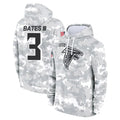 Choea A.Falcons #3 Jessie Bates III Player Camo Arctic Salute to Service Hoodies Limited Stitched Jerseys