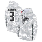 Choea A.Falcons #3 Jessie Bates III Player Camo Arctic Salute to Service Hoodies Limited Stitched Jerseys